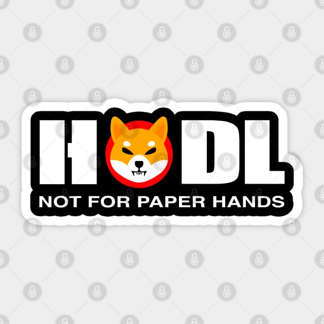 HODL Shiba Inu To The Moon Funny Shiba Inu Sticker by BrightGift